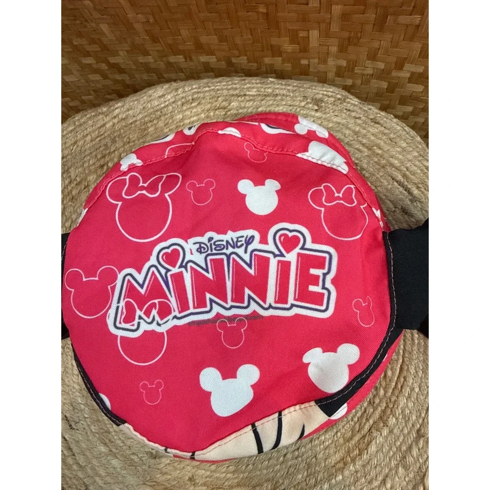Disney Minnie Mouse Pink Pop Up Ear Bucket Hat Kids Squeeze Action Sun Hat